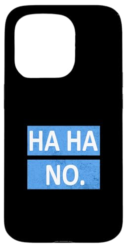 Blue Ha Ha No. Blaue Grafik Hülle für iPhone 15 Pro von Match Blue Color Graphic Tee
