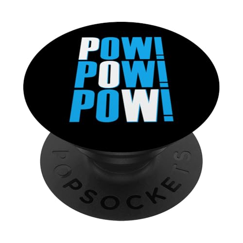 Blue POW!x3 blaue Farbgrafik PopSockets Klebender PopGrip Blue POW!x3 blaue Farbgrafik PopSockets Klebender PopGrip von Match Blue Color Graphic Tee