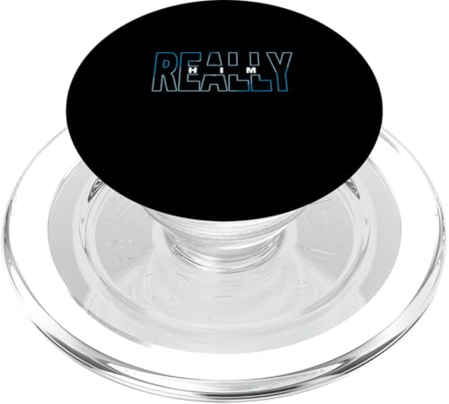 Blue Really HIM Blue Graphic PopSockets PopGrip für MagSafe Blue Really HIM Blue Graphic PopSockets PopGrip für MagSafe von Match Blue Color Graphic Tee