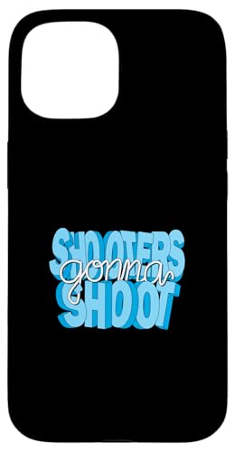Blue Shooters Gonna Shoot Blaue Grafik Hülle für iPhone 15 von Match Blue Color Graphic Tee