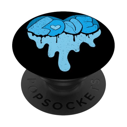 Blue That Melt Ya Heart-Love Blaue Farbgrafik PopSockets Klebender PopGrip von Match Blue Color Graphic Tee