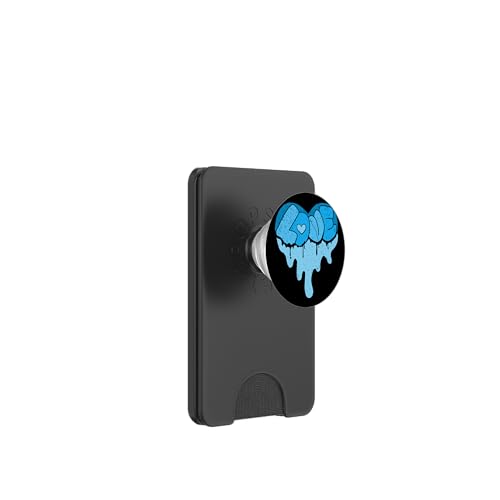 Blue That Melt Ya Heart-Love Blaue Farbgrafik PopSockets PopWallet für MagSafe von Match Blue Color Graphic Tee
