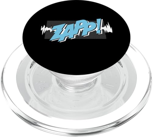 Blue Zapp! Blaue Grafik PopSockets PopGrip für MagSafe von Match Blue Color Graphic Tee