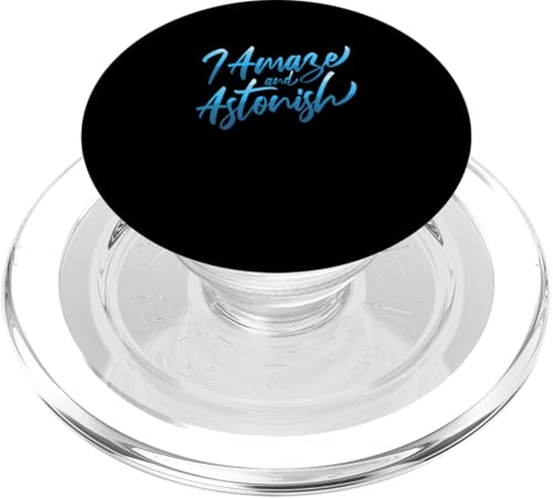 Grafik „Blue I Amaze & Astonish Blue“ PopSockets PopGrip für MagSafe Grafik „Blue I Amaze & Astonish Blue“ PopSockets PopGrip für MagSafe von Match Blue Color Graphic Tee
