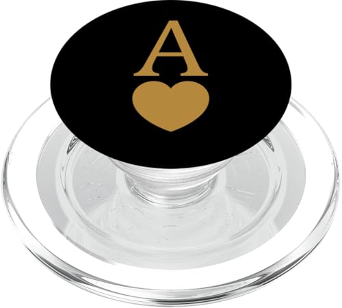 Braunes A-Herz, braune Grafik PopSockets PopGrip für MagSafe von Match Brown Color Graphic Tee
