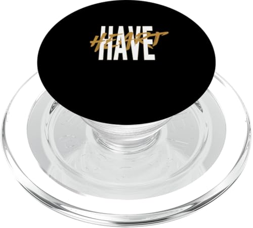 Brown Have Heart Brown Graphic PopSockets PopGrip für MagSafe von Match Brown Color Graphic Tee
