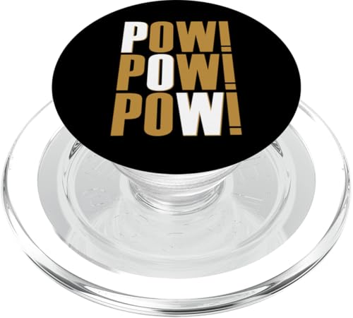 Brown POW!x3 Braune Grafik PopSockets PopGrip für MagSafe Brown POW!x3 Braune Grafik PopSockets PopGrip für MagSafe von Match Brown Color Graphic Tee