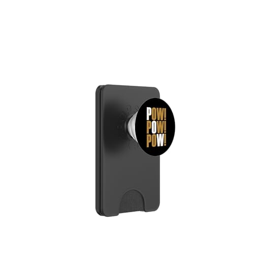 Brown POW!x3 Braune Grafik PopSockets PopWallet für MagSafe Brown POW!x3 Braune Grafik PopSockets PopWallet für MagSafe von Match Brown Color Graphic Tee