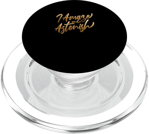 Grafik „Melanin Brown I Amaze & Astonish Brown“ PopSockets PopGrip für MagSafe Grafik „Melanin Brown I Amaze & Astonish Brown“ PopSockets PopGrip für MagSafe von Match Brown Color Graphic Tee