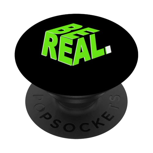 Green Be Real Green Grafik PopSockets Klebender PopGrip Green Be Real Green Grafik PopSockets Klebender PopGrip von Match Green Color Graphic Tee