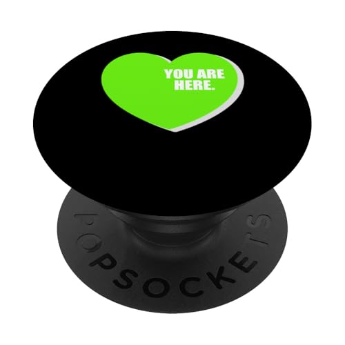 Green In My Heart Green Graphic PopSockets Klebender PopGrip von Match Green Color Graphic Tee