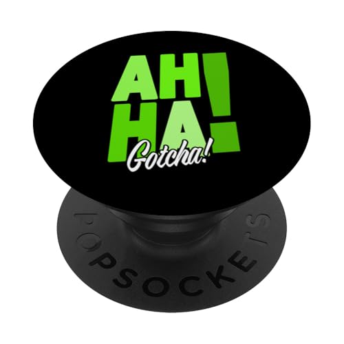 Grün Haha! Verstanden! Grüne Grafik PopSockets Klebender PopGrip Grün Haha! Verstanden! Grüne Grafik PopSockets Klebender PopGrip von Match Green Color Graphic Tee
