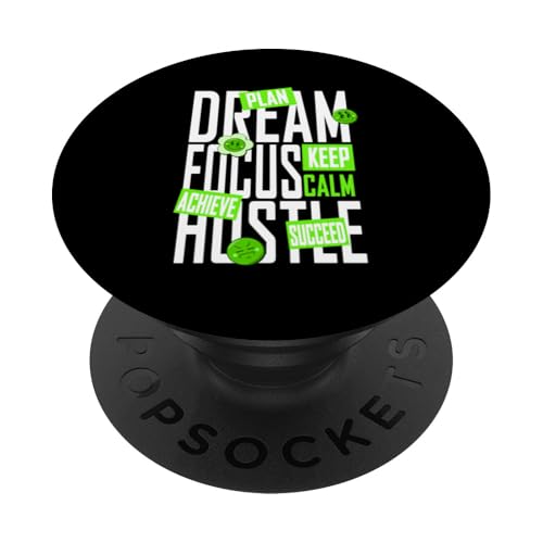 Grüne Grafik von Green Dream, Focus, Hustle PopSockets Klebender PopGrip von Match Green Color Graphic Tee