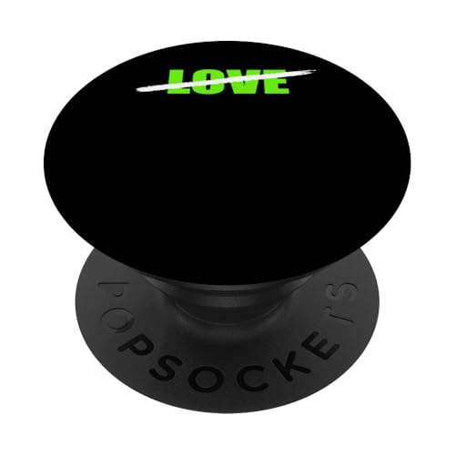 Grüne No Love grüne Grafik PopSockets Klebender PopGrip Grüne No Love grüne Grafik PopSockets Klebender PopGrip von Match Green Color Graphic Tee