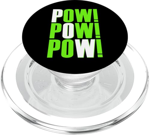 Grüne POW!x3 grüne Grafik PopSockets PopGrip für MagSafe Grüne POW!x3 grüne Grafik PopSockets PopGrip für MagSafe von Match Green Color Graphic Tee
