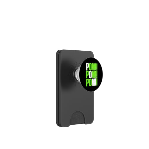 Grüne POW!x3 grüne Grafik PopSockets PopWallet für MagSafe Grüne POW!x3 grüne Grafik PopSockets PopWallet für MagSafe von Match Green Color Graphic Tee