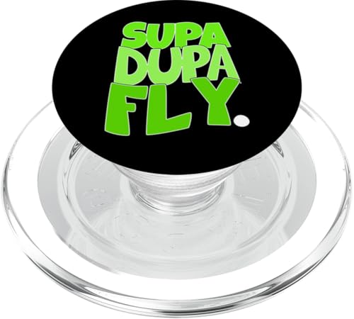 Grüne SupaDupaFly grüne Grafik PopSockets PopGrip für MagSafe Grüne SupaDupaFly grüne Grafik PopSockets PopGrip für MagSafe von Match Green Color Graphic Tee