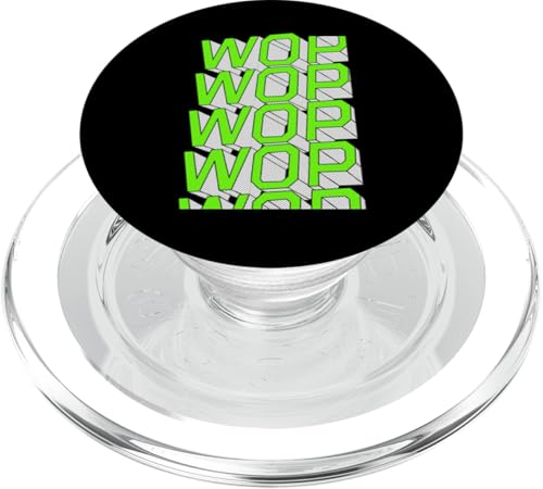Grüne WOP-x5 grüne Farbgrafik PopSockets PopGrip für MagSafe Grüne WOP-x5 grüne Farbgrafik PopSockets PopGrip für MagSafe von Match Green Color Graphic Tee