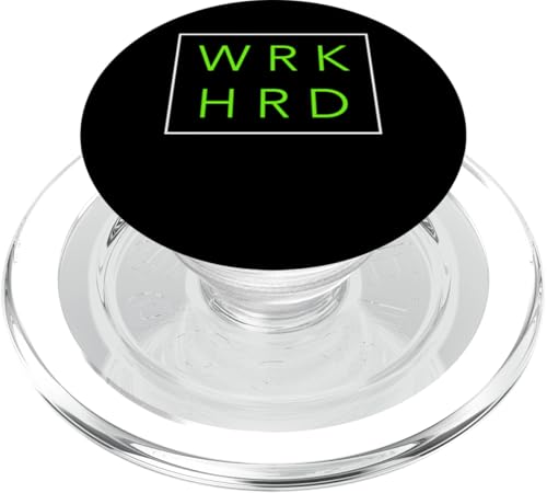 Grüne WRK HRD Grüne Grafik PopSockets PopGrip für MagSafe Grüne WRK HRD Grüne Grafik PopSockets PopGrip für MagSafe von Match Green Color Graphic Tee
