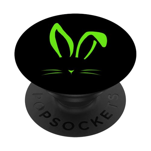 Grüner niedlicher unsichtbarer Hasen-grüner Grafik PopSockets Klebender PopGrip Grüner niedlicher unsichtbarer Hasen-grüner Grafik PopSockets Klebender PopGrip von Match Green Color Graphic Tee