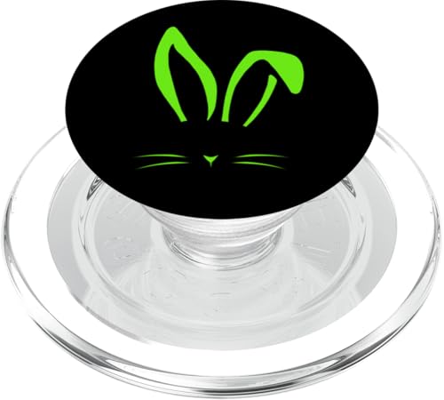 Grüner niedlicher unsichtbarer Hasen-grüner Grafik PopSockets PopGrip für MagSafe Grüner niedlicher unsichtbarer Hasen-grüner Grafik PopSockets PopGrip für MagSafe von Match Green Color Graphic Tee