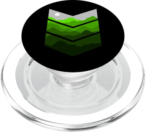 Grünes Panorama vom Top Green PopSockets PopGrip für MagSafe Grünes Panorama vom Top Green PopSockets PopGrip für MagSafe von Match Green Color Graphic Tee