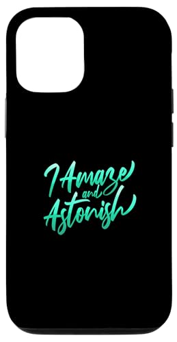 Blaugrün Aqua I Amaze & Astonish Teal Aqua Graphic Hülle für iPhone 12/12 Pro Blaugrün Aqua I Amaze & Astonish Teal Aqua Graphic Hülle für iPhone 12/12 Pro von Match Light Teal Aqua Color Graphic Tee