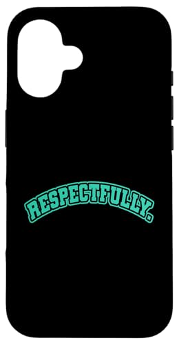 Hellblaugrün Aqua Respectfully. Blaugrün Aqua Grafik Hülle für iPhone 16 Hellblaugrün Aqua Respectfully. Blaugrün Aqua Grafik Hülle für iPhone 16 von Match Light Teal Aqua Color Graphic Tee