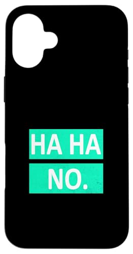 Light Teal Aqua Ha Ha No. Light Teal Aqua Graphic Hülle für iPhone 16 Plus Light Teal Aqua Ha Ha No. Light Teal Aqua Graphic Hülle für iPhone 16 Plus von Match Light Teal Aqua Color Graphic Tee