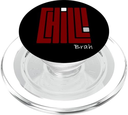 Kastanienbraunes Burgunderrot Chill Brah! Kastanienbraun-rote Grafik PopSockets PopGrip für MagSafe Kastanienbraunes Burgunderrot Chill Brah! Kastanienbraun-rote Grafik PopSockets PopGrip für MagSafe von Match Maroon Red Burgundy Color Graphic Tee