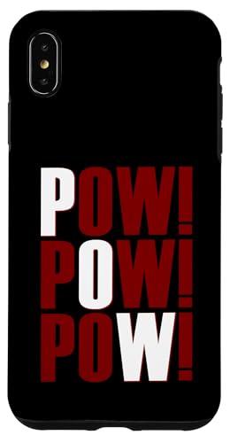 Kastanienbraunes Burgunderrot POW!x3 Red Maroon Grafik Hülle für iPhone XS Max Kastanienbraunes Burgunderrot POW!x3 Red Maroon Grafik Hülle für iPhone XS Max von Match Maroon Red Burgundy Color Graphic Tee