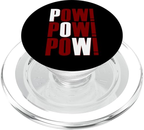 Kastanienbraunes Burgunderrot POW!x3 Red Maroon Grafik PopSockets PopGrip für MagSafe Kastanienbraunes Burgunderrot POW!x3 Red Maroon Grafik PopSockets PopGrip für MagSafe von Match Maroon Red Burgundy Color Graphic Tee