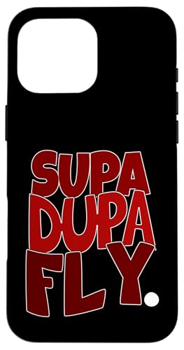 Kastanienbraunes Burgunderrot SupaDupaFly Rot Kastanienbraun Grafik Hülle für iPhone 16 Pro Max von Match Maroon Red Burgundy Color Graphic Tee