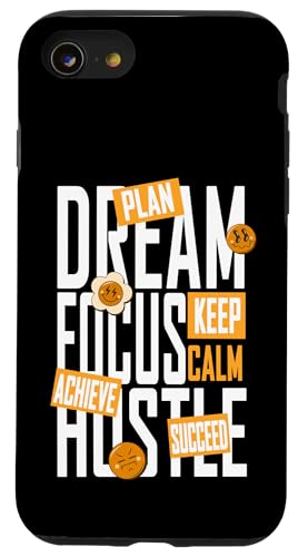 Orange Dream, Focus, Hustle Orange Farbgrafik Hülle für iPhone SE (2020) / 7 / 8 von Match Orange Color Graphic Tee