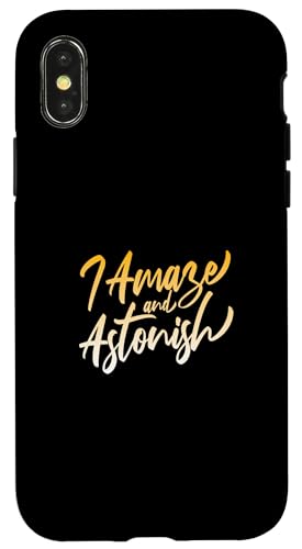Orange I Amaze & Astonish Orange Grafik Hülle für iPhone X/XS Orange I Amaze & Astonish Orange Grafik Hülle für iPhone X/XS von Match Orange Color Graphic Tee