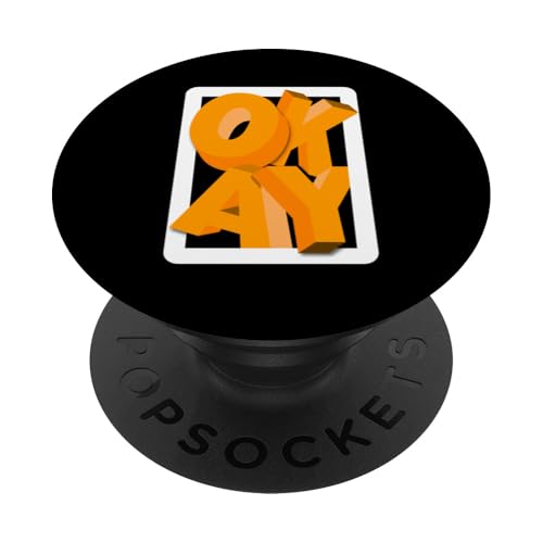Orange OKAY Orange Grafik PopSockets Klebender PopGrip Orange OKAY Orange Grafik PopSockets Klebender PopGrip von Match Orange Color Graphic Tee