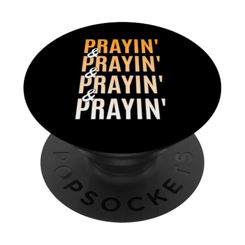 Orange Prayin'-x4 Orange Grafik PopSockets Klebender PopGrip Orange Prayin'-x4 Orange Grafik PopSockets Klebender PopGrip von Match Orange Color Graphic Tee