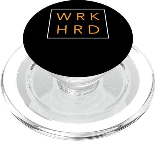 Orange WRK HRD Orange Grafik PopSockets PopGrip für MagSafe von Match Orange Color Graphic Tee