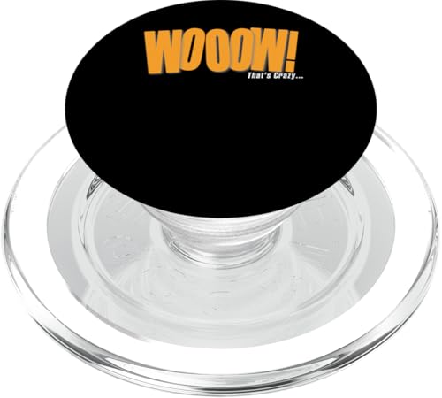 Orange Wooow! Das ist verrückt... Orangefarbene Grafik PopSockets PopGrip für MagSafe von Match Orange Color Graphic Tee