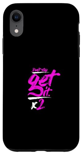Pink Don't Stop Get It-x2 Rosa Grafik Hülle für iPhone XR von Match Pink Color Graphic Tee