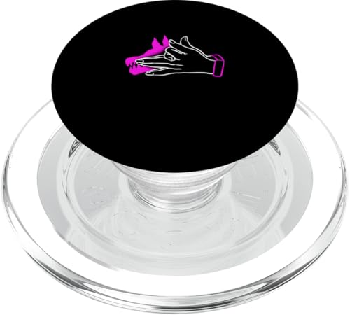Pink Feed The Wolf Within Pink-Grafik PopSockets PopGrip für MagSafe von Match Pink Color Graphic Tee