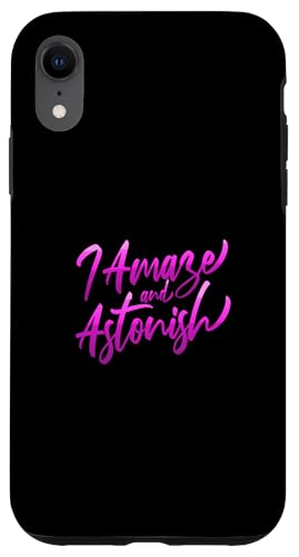 Pink I Amaze & Astonish Pink Grafik Hülle für iPhone XR Pink I Amaze & Astonish Pink Grafik Hülle für iPhone XR von Match Pink Color Graphic Tee