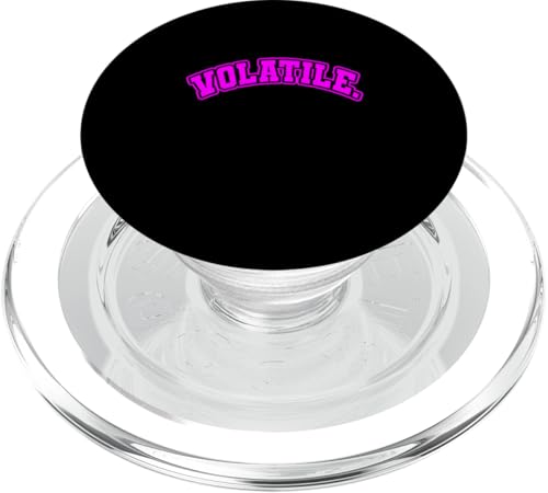 Rosa, bekannt als volatil, rosafarbene Grafik PopSockets PopGrip für MagSafe von Match Pink Color Graphic Tee