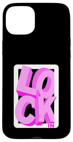 Rosa LOCK-IN rosa Grafik Hülle für iPhone 15 Plus Rosa LOCK-IN rosa Grafik Hülle für iPhone 15 Plus von Match Pink Color Graphic Tee