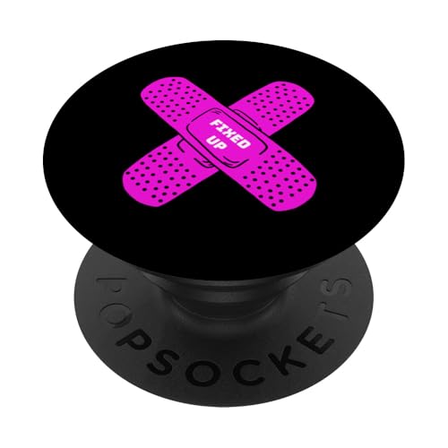 Rosa fixierte rosa Grafik PopSockets Klebender PopGrip von Match Pink Color Graphic Tee