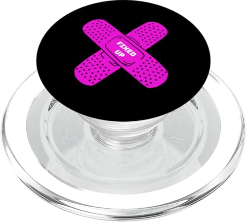 Rosa fixierte rosa Grafik PopSockets PopGrip für MagSafe von Match Pink Color Graphic Tee