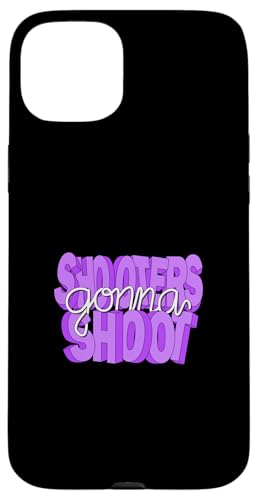 Grafik „Purple Shooters Gonna Shoot“, lila Hülle für iPhone 15 Plus Grafik „Purple Shooters Gonna Shoot“, lila Hülle für iPhone 15 Plus von Match Purple Color Graphic Tee