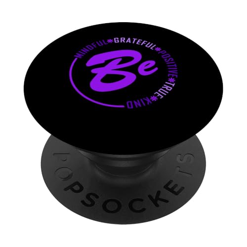 Lila BE Purple Grafik PopSockets Klebender PopGrip Lila BE Purple Grafik PopSockets Klebender PopGrip von Match Purple Color Graphic Tee