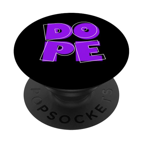 Lila DOPE Lila Grafik PopSockets Klebender PopGrip von Match Purple Color Graphic Tee