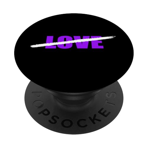Lila No Time for Love Purple Graphic PopSockets Klebender PopGrip von Match Purple Color Graphic Tee